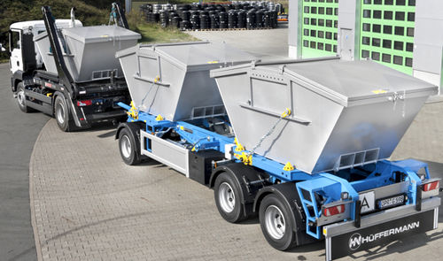 Container trailer - Vario  - Hüffermann Transportsysteme GmbH  - construction / 3-axle / towed