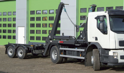 Container trailer - City-Conzept - Hüffermann Transportsysteme GmbH  - for industrial materials / 2-axle / towed