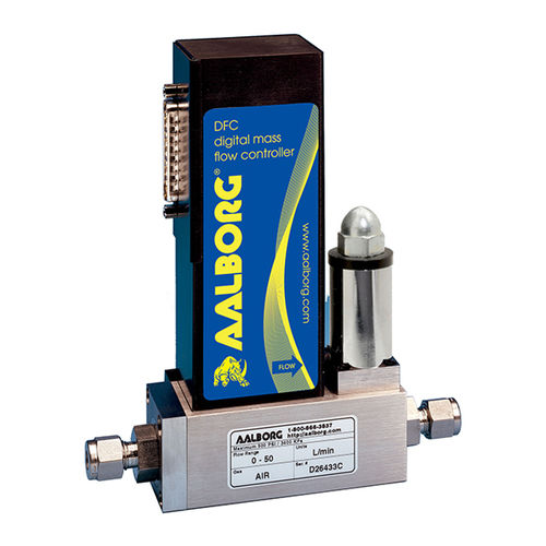 Thermal mass flow controller - DFC series - Aalborg Instruments - for gas / cost-effective / compact