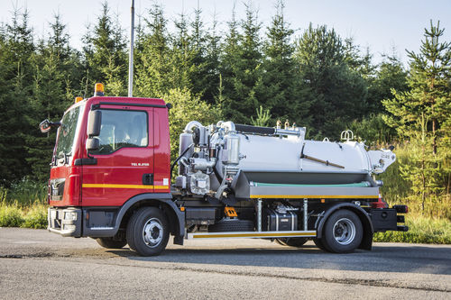 Sewer cleaner tanker - IBOS KOMBO - I.B.O.S. EU a.s.  - 4-axle
