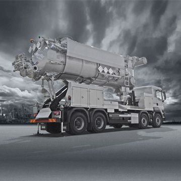 Transport truck - MEGAVAC - KOKS Group b.v.  - 4-axle / for construction