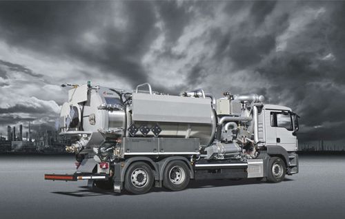 Vacuum-loader truck - ECOVAC COMBI - KOKS Group b.v.  - 3-axle