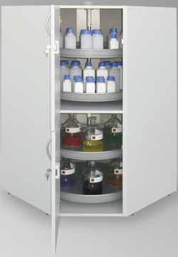 Storage cabinet - SLS-ECK 2 - LaCont Umwelttechnik GmbH  - floor-mounted / double-door / metal