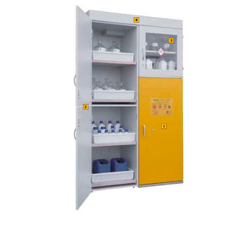 Storage cabinet - Type 90 / 1200 KL1 - LaCont Umwelttechnik GmbH  - floor-mounted / double-door / shelf