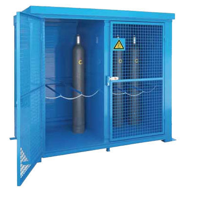 Storage cabinet - GFL-F90-24.21 - LaCont Umwelttechnik GmbH  - floor-mounted / hinged door / for gas bottles