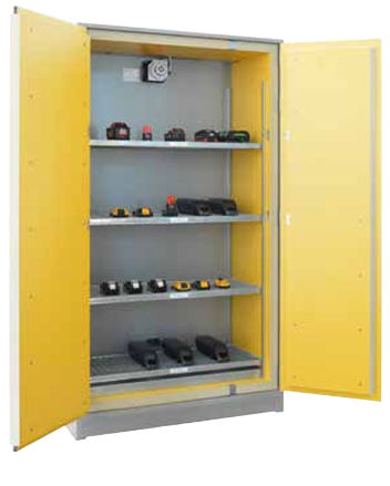 Storage cabinet - B80-8001-A - LaCont Umwelttechnik GmbH  - protective / floor-mounted / double door