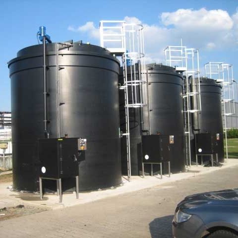 Chemical tank - LIKUSTA Umwelttechnik - multiple / plastic / cylindrical