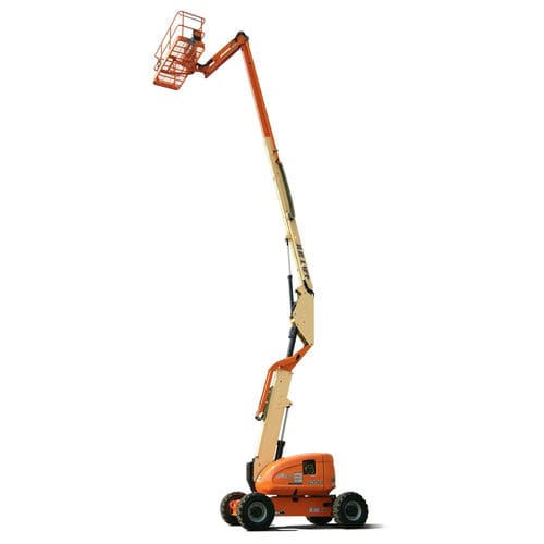 Wheeled articulated boom lift - 600AJ - JLG Industries Inc. - battery-powered / diesel / for construction