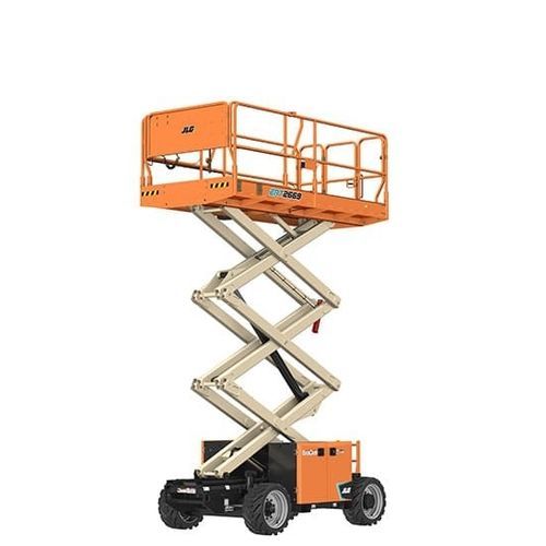 Wheeled scissor lift - ERT2669 - JLG Industries Inc. - electric / rough terrain