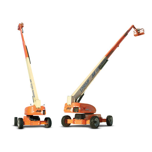 Wheeled telescopic boom lift - 1200SJP - JLG Industries Inc. - battery-powered / diesel / for construction