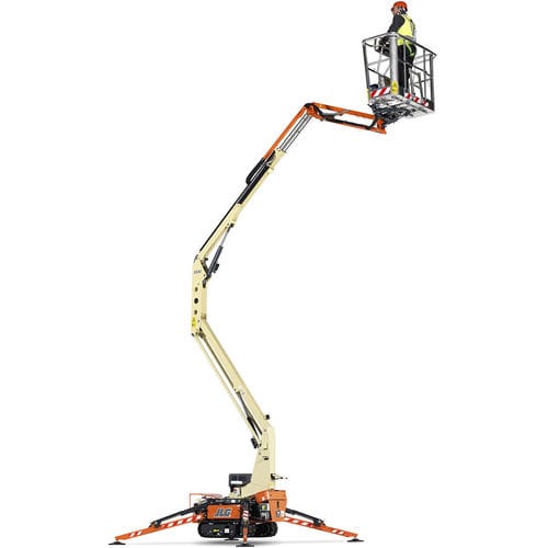 Crawler spider lift - X14J  - JLG Industries Inc. - gasoline engine / diesel-electric hybrid / compact