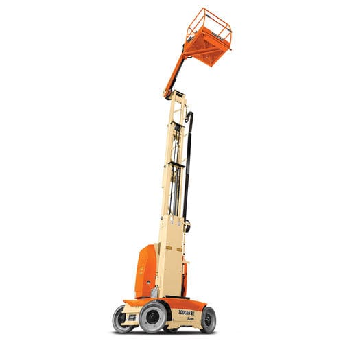 Mobile mast boom lift - T8E Toucan® - JLG Industries Inc. - battery-powered / indoor/outdoor / compact