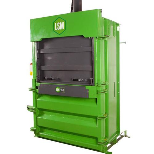 Cardboard baling press - V50  - LSM Recycling Equipment - for paper / for plastics / for waste