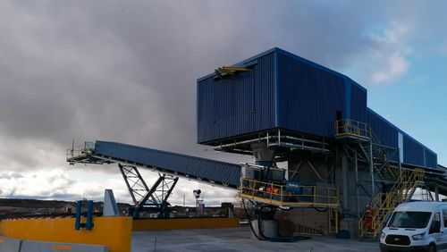 Bulk material stacker - MOTRIDAL S.p.A.  - for mining equipment / coal powder / automatic