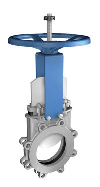 Knife gate valve - BT  - ORBINOX  - with handwheel / shut-off / for wastewater