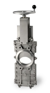 Knife gate valve - TK  - ORBINOX  - with handwheel / shut-off / for wastewater
