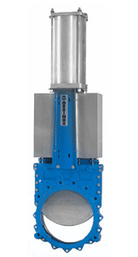 Knife gate valve - AT  - ORBINOX  - pneumatically-operated / shut-off / for liquid food products and beverages