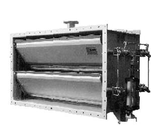 Isolation air damper - 2 500 x 2 500 mm | PE  - ORBINOX  - regulating / manual / electric