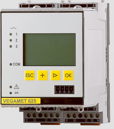 4-20 mA signal conditioner - VEGAMET 625 - VEGA Grieshaber KG - with digital display / DIN rail / for level sensing