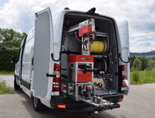 Inspection vehicle - AQUA CROSS|LANDER - RICO Umwelttechnik GmbH - for pipe inspection / combustion engine / with high-pressure cleaner