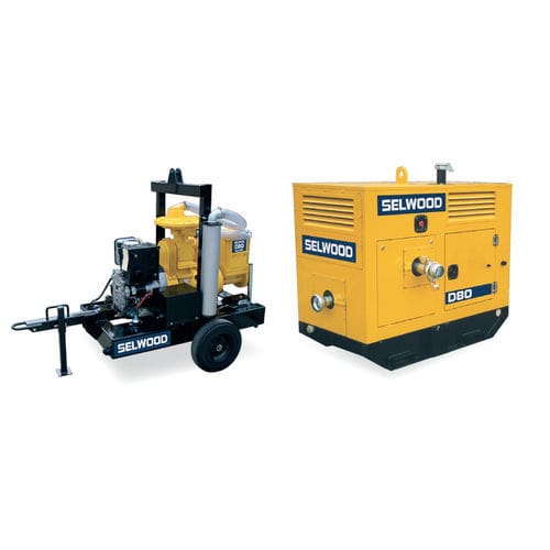 Centrifugal pump - D80 LAP - Selwood - water / diesel engine / mobile