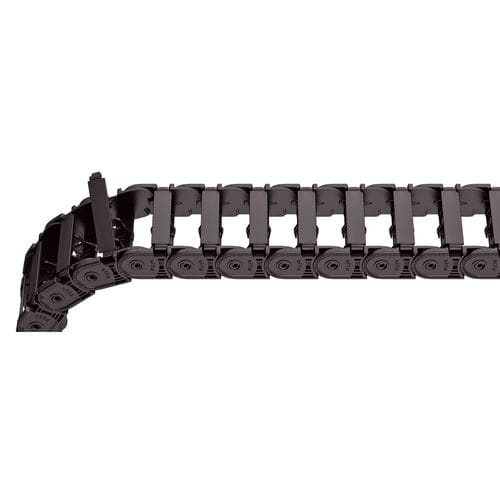 Snap-open drag chain - QUICKTRAX® series - TSUBAKI KABELSCHLEPP - openable / plastic / flexible