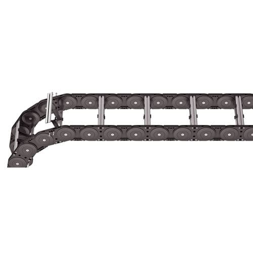 Open drag chain - XLC1650 RM - TSUBAKI KABELSCHLEPP - steel / plastic / aluminum