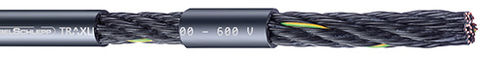 Optical data cable - CONTROL 400 600 V - TSUBAKI KABELSCHLEPP - insulated / oil-resistant / UV-resistant