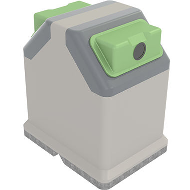 Plastic waste container - SAFOR METÁLICO - SULO Umwelttechnik GmbH  - for paper / recycling / secure