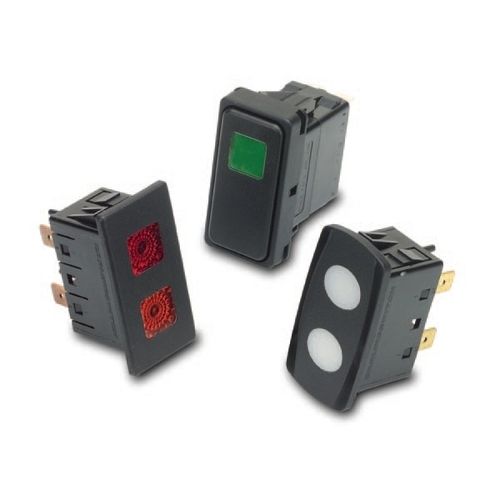 Rocker switch - VP series - Carling Technologies - single-pole / illuminated / LED