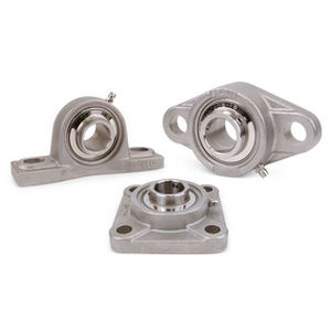 Flange bearing unit - Boston Gear - roller / metal