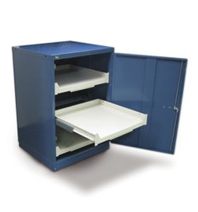 Storage cabinet - Stanley Vidmar - with legs / steel / for heavy loads