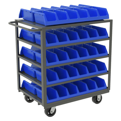 Storage cart - R5SYTxx series - Akro Mils - steel / shelf / container