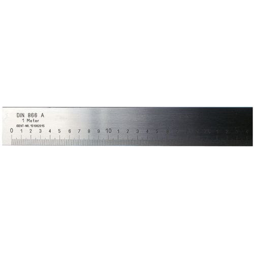 Steel ruler - 80-451-10 series - Bowers Group - Square corner