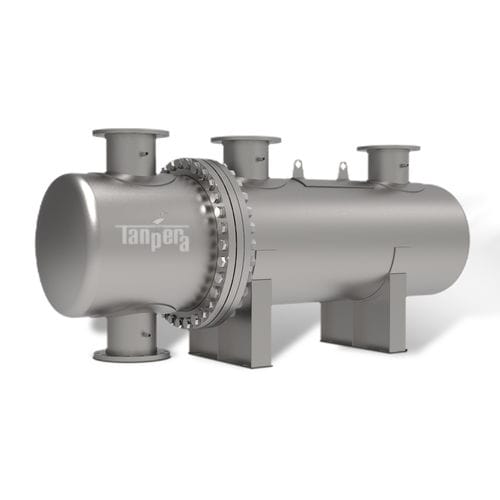 Shell and tube heat exchanger - Tanpera - liquid/liquid / copper / titanium
