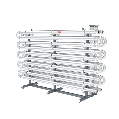 Double-tube heat exchanger - Tanpera - liquid/liquid / for wastewater