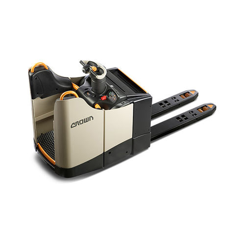 Electric pallet truck - WT 3060-2.5  - CROWN - stand-on / 24 V / for warehouse