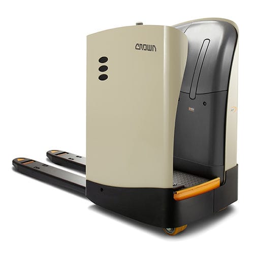 Stand-up pallet truck - RT 4020-2.0  - CROWN - electric / 24 V / narrow