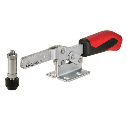 Horizontal toggle clamp - 6834 - ANDREAS MAIER GmbH & Co. KG (AMF) - with solid arms