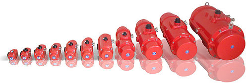 Pneumatic valve actuator - PRISMA - rotary / double-acting