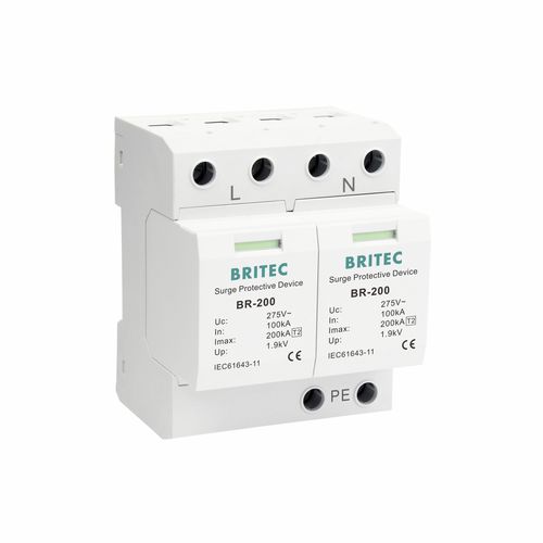 2-pole surge protector - BR-200 2P - Britec Electric Co., Ltd - type 2 ...