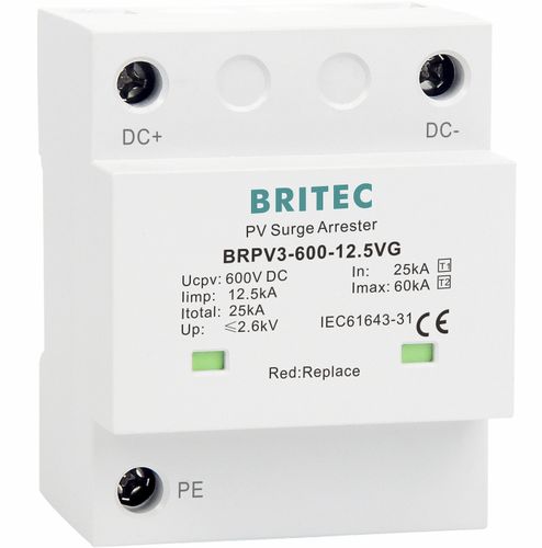 Type 1 surge protector - BRPV3-600-12.5VG - Britec Electric Co., Ltd - type 2 / class I / class II