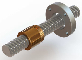 Custom lead screw - JOYCE - stainless steel / with nut