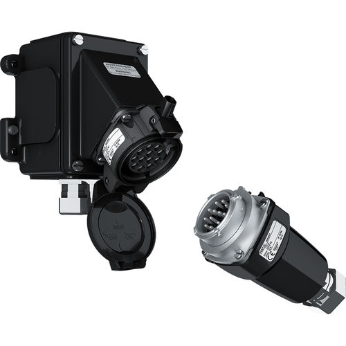 Data connector - PXN12C - MARECHAL ELECTRIC - electrical power supply / round / metal