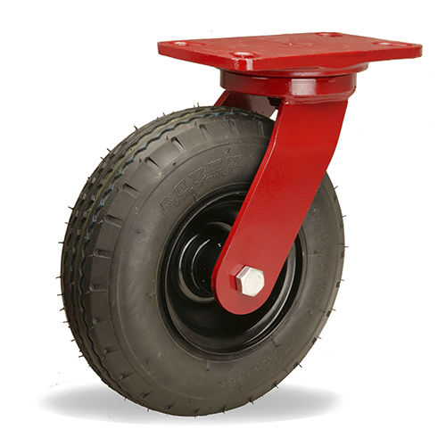 Swivel caster - 7000 series - HAMILTON CASTER - base plate / shock absorbing / with pneumatic tire