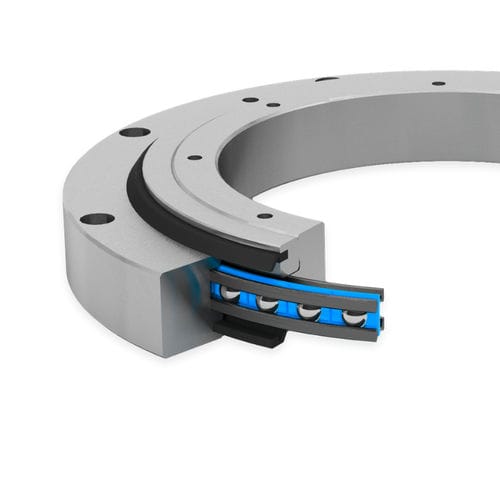 Slewing ring without teeth - LVA series - Franke GmbH - 4-point contact ball bearing / single-row / four-point contact