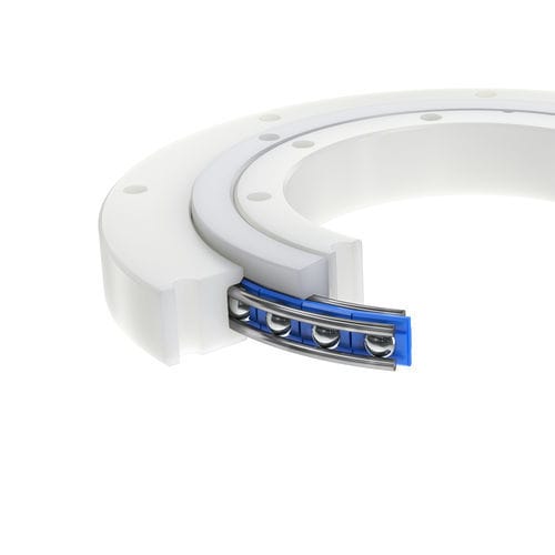 Slewing ring without teeth - LVK series - Franke GmbH - 4-point contact ball bearing / single-row / four-point contact