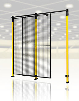 Sliding door - D20 series - AXELENT - metal / indoor / industrial