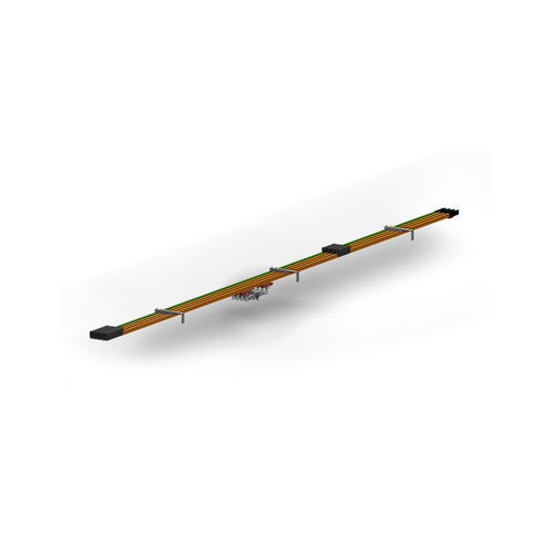 Single-pole conductor rail - Hevi-Bar II - Conductix-Wampfler - aluminum / heavy-duty / modular