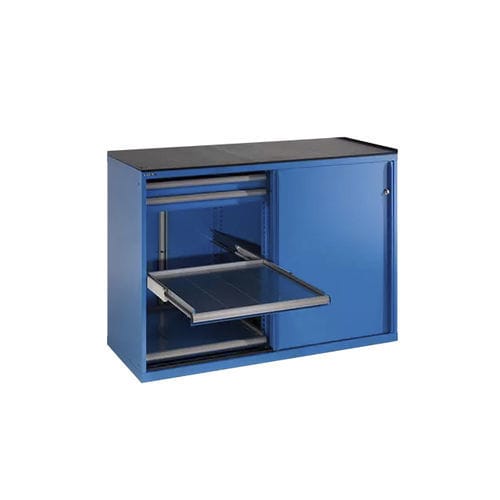 Storage cabinet - 79.432.512 - LISTA - floor-mounted / with drawer / sliding door